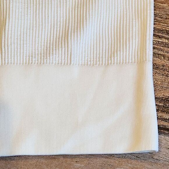 🔸️NWT Free People Ivory Ribbed Fitted Sleeveless Top XSmall/Small - Picture 5 of 7